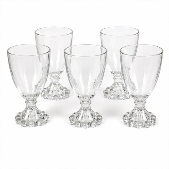 Anchor Hocking Other - Vintage Anchor Hocking Berwick Boopie Bubble 4" Wine Glasses Goblets Set Of 5